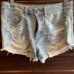 Festival Ripped Denim Short Shorts